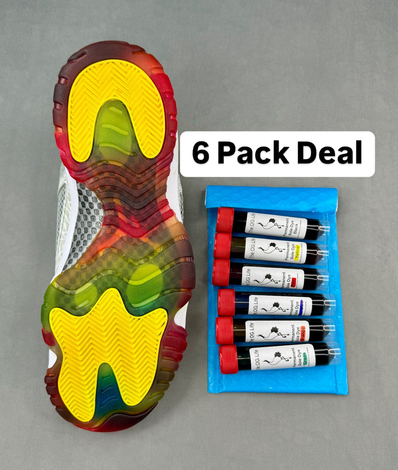 6 Pack Deal Permanent soles dyes •Free Shipping•