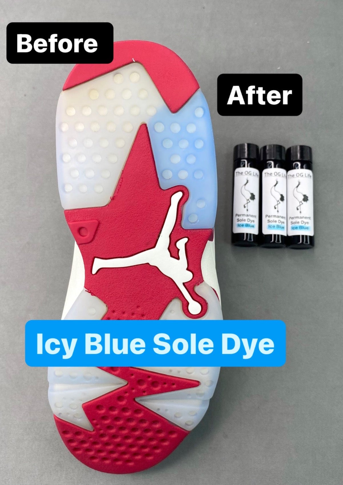 Icy Blue Permanent Sole dye •Free Shipping•