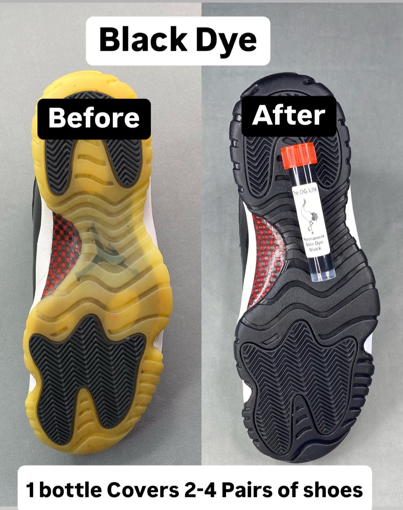 Black Permanent Sole dye  •Free Shipping•