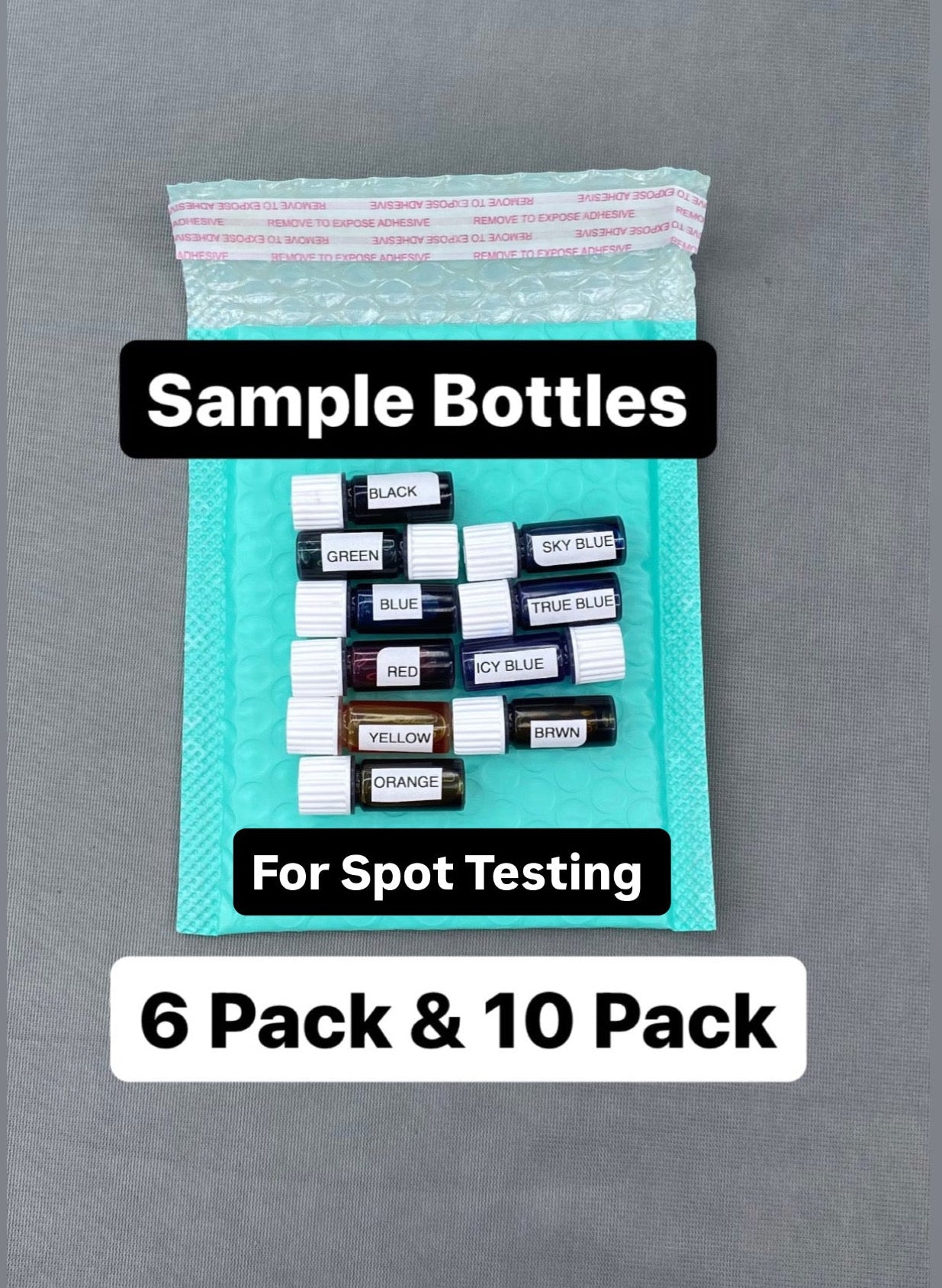 6 & 10 Pack Sample Permanent Sole Dye •Free Shipping•