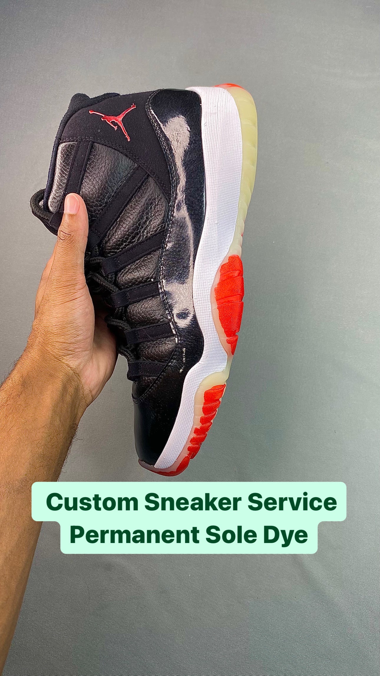 Custom Shoes Service For Permanent Soles Dyes