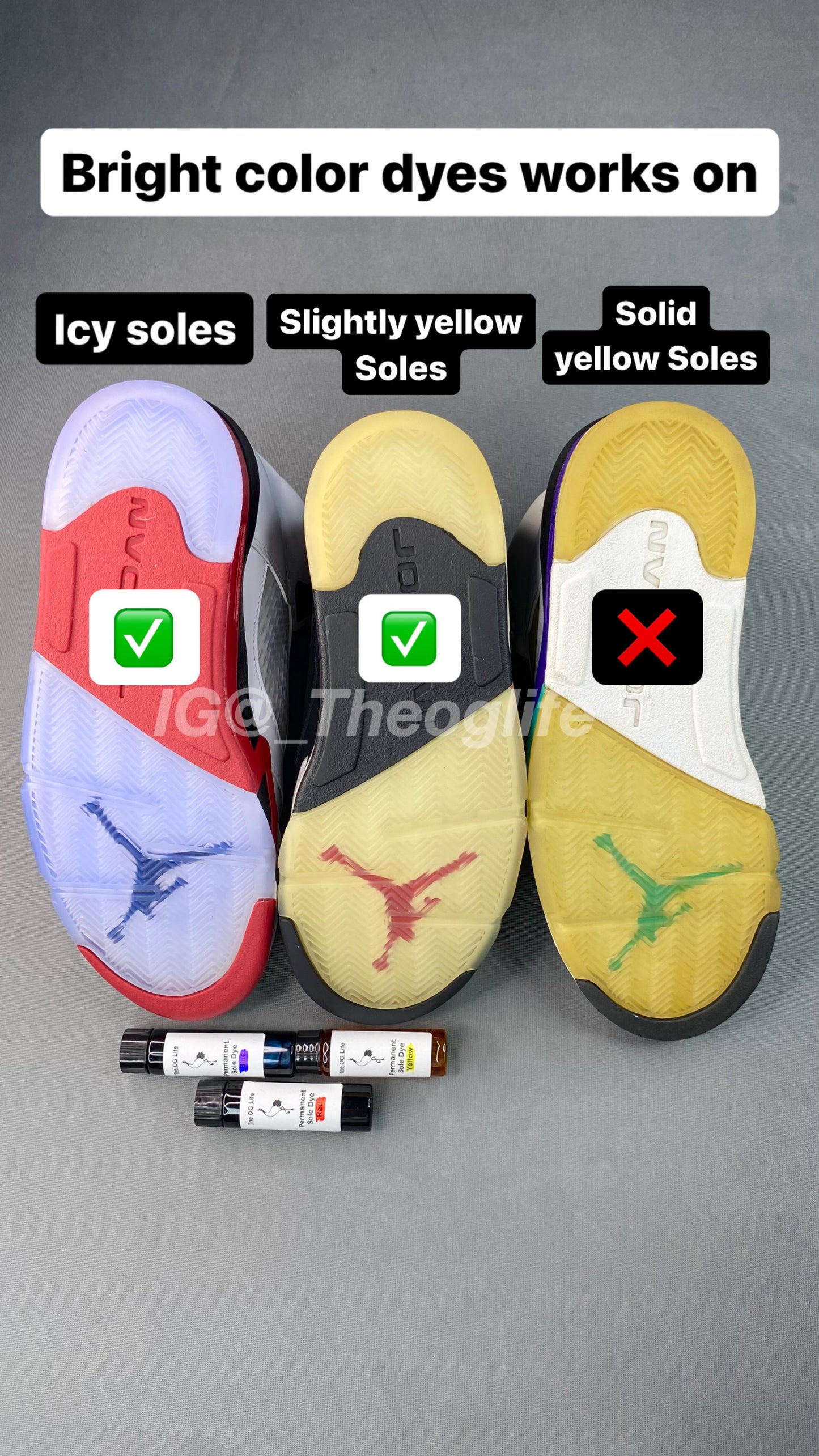 Bright Colors Permanent Sole Dye •Free Shipping•